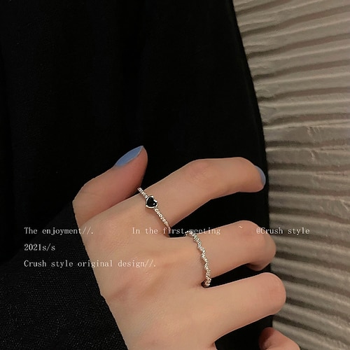 

2pcs Ring For Women's Halloween Street Holiday Alloy Classic Heart