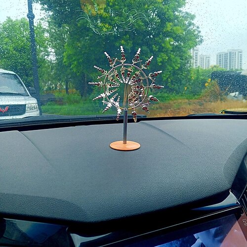 

Unique and Magical Metal Windmill for the Yard Garden, 3D Wind Powered Kinetic Sculpture,Car mounted household accessories windmill