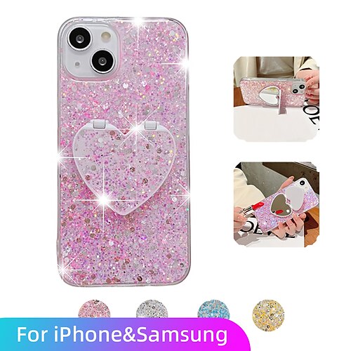 

Phone Case For Samsung Galaxy S22 Ultra S21 Ultra A33 A53 Mirror Glitter Shine TPU for iPhone 14 Pro Max iPhone 14 Pro iPhone 14 Plus iPhone 14 iPhone 13 Pro Max