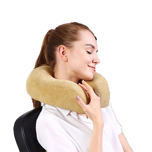 

Boppy Memory Foam Travel Neck Pillow Best Memory Foam Neck Pillow for Airplane Head Support Comfortable Pillow for Sleeping Rest Train Car & Home Use