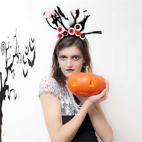 

Women's Hair Jewelry Cool Halloween Eye Headwear