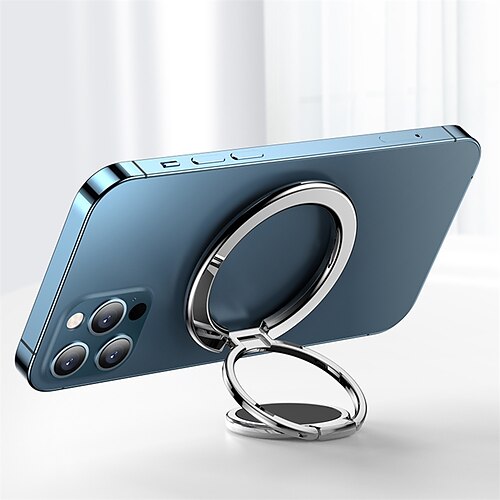 

Magnetic Cell Phone Ring Holder Compatible Mag Safe Removable Cell Phone Grip Kickstand For iPhone 12 Pro Max 13 Series