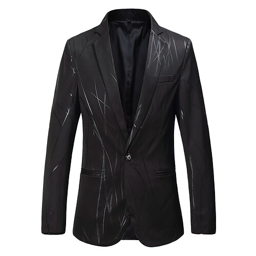 

Popular fancy men's small suit jacket slim fit jacket single row one button single jacket