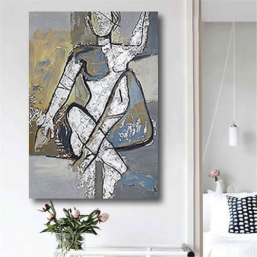 

Oil Painting Handmade Hand Painted Wall Art Abstract Modern Figure Nude Lady Girl Heavy Oils Home Decoration Decor Stretched Frame Ready to Hang