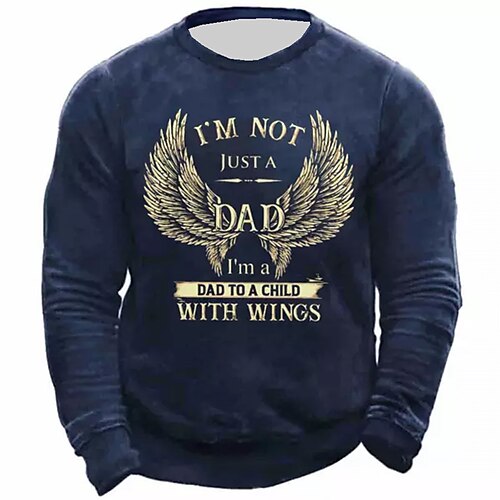 

Men's Unisex Sweatshirt Pullover Letter Wings Graphic Prints Print Daily Sports Holiday 3D Print Streetwear Designer Casual Clothing Apparel Hoodies Sweatshirts Long Sleeve Blue Black