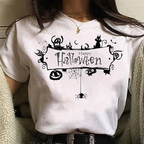 

Halloween Cosplay T-skjorte Anime Tegneserie Animé Klassisk Gate stil T-Trøye Til Herre Dame Unisex Voksne Varmstempling 100% Polyester