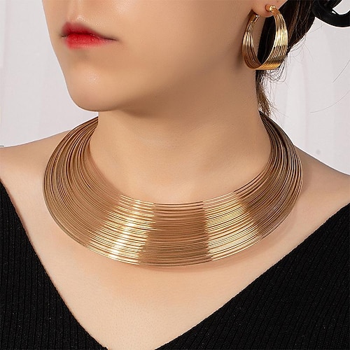 

Layered Necklace For Women's Wedding Party Evening Alloy Classic