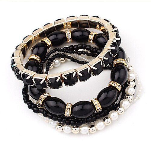 

Women's Bracelets Elegant Street Pure Color Bracelets Bangles