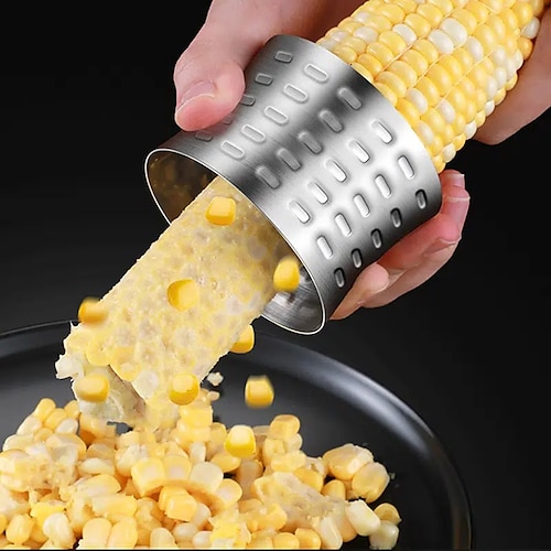 

304 Stainless Steel Corn Peeling Artifact Household Creative Gadget Kitchen Dial Corn Shaver Peeling Thresher Machine