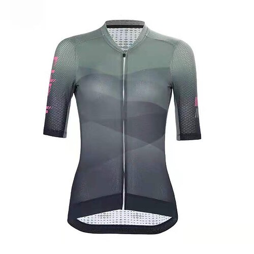 

Women's Cycling Jersey with Bib Tights Cycling Jersey Short Sleeve Bike Tracksuit Jersey Top with 3 Rear Pockets Mountain Bike MTB Road Bike Cycling Soft Reflective Strips Back Pocket Wicking Dark