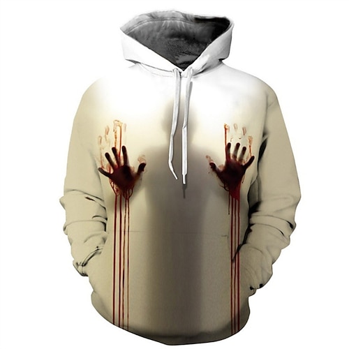 

Men's Unisex Pullover Hoodie Sweatshirt Hooded Graphic Prints Human Print Daily Sports 3D Print Streetwear Designer Casual Clothing Apparel Hoodies Sweatshirts Long Sleeve Beige