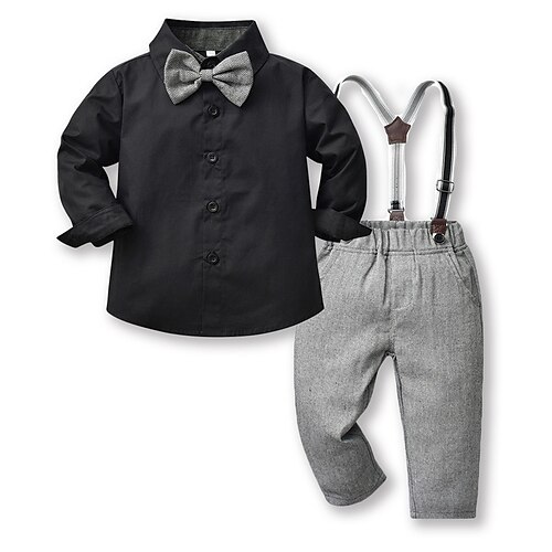 

Party Two-piece Suit ( Shirt ) Kids Boys Ring Bearer Suits Cotton 3-17 Years