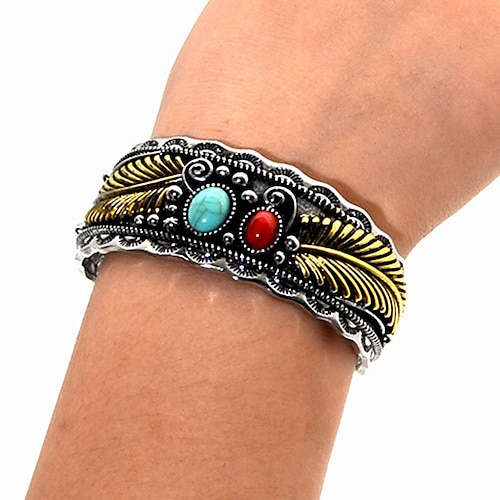 

Women's Bangle Casual Street Leaf Bracelets Bangles