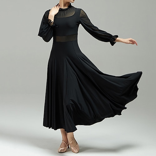 

Balli da sala Abito Colore Puro Tulle Per donna Prestazioni Manica lunga Cotone leggero Retato