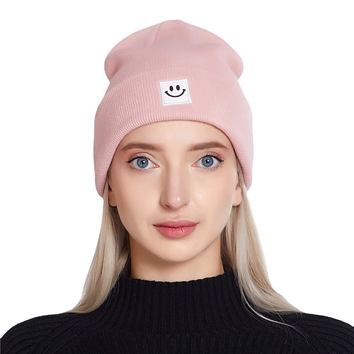 

Women's Hat Beanie / Slouchy Light Pink Green Purple Outdoor Street Dailywear Knit Pure Color Comfort Warm Breathable