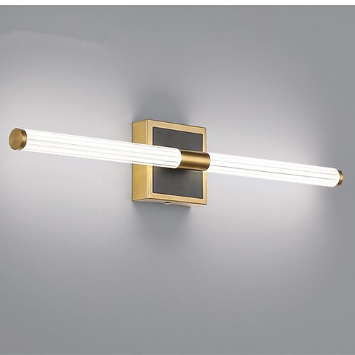 

Mirror Front Lamp LED Bathroom Strip Wall Lamp Living Room Stair Aisle Lamp Bronze Tube Bedroom Bedside Lamp