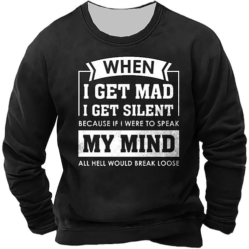 

Men's Unisex Sweatshirt Pullover Letter Graphic Prints Print Daily Sports Holiday 3D Print Streetwear Designer Casual Clothing Apparel Hoodies Sweatshirts Long Sleeve Navy Blue Black