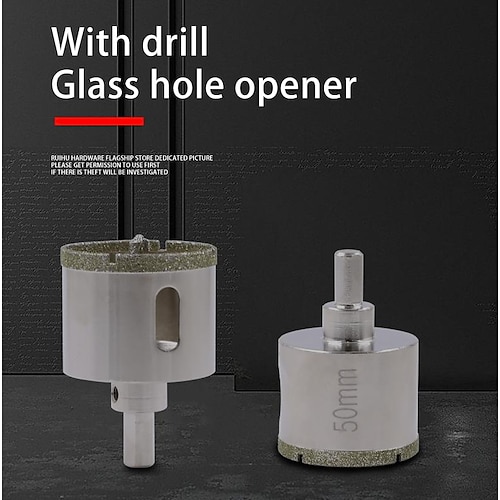 

16mm/18mm/20mm/22mm/25mm/50mm Diamond Drill Bit Set Diamond Hole Saw Glass Hole Saw for Tiles Glass Ceramic, Porcelain, Marble, Bottles, DIY