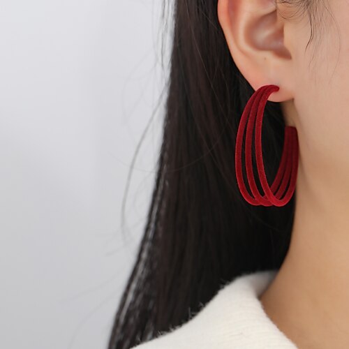 

1pack Hoop Earrings Earrings For Women's Birthday Daily Festival Resin Classic Holiday Fashion Birthday