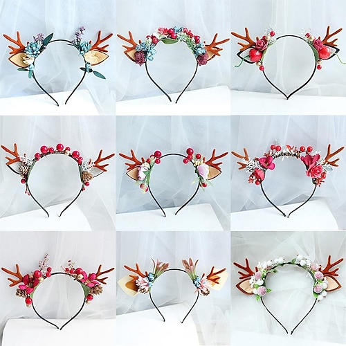 

Natal acessórios para o cabelo adulto crianças fadas parque de diversões faixa de cabeça elk antler headband