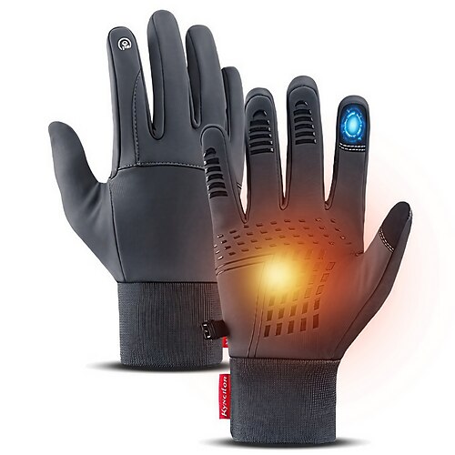 

Luvas de Inverno Luvas de Ciclismo Luvas Táteis Inverno Dedo Total Anti-Escorregar Prova-de-Água A Prova de Vento Manter Quente Luvas Esportivas Ciclismo / Moto Lã Preto Rosa claro Cinza Escuro para