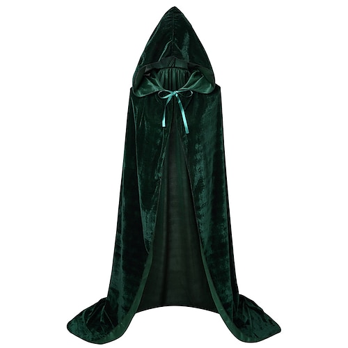 

Hocus Pocus Witch Mary Sarah Cloak Masquerade Men's Women's Boys Movie Cosplay Cosplay Costume Party Green Purple Red Cloak Masquerade Polyester
