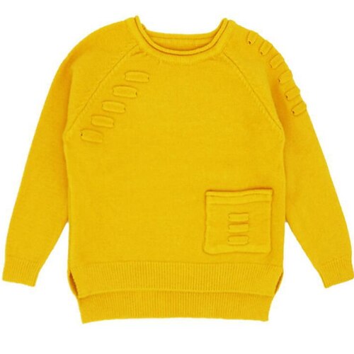 

Kids Boys Sweater Solid Color Daily Long Sleeve Fashion Cotton 2-8 Years Winter Yellow