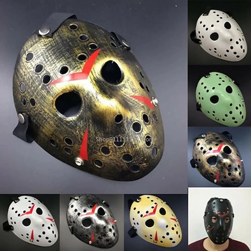 

Festival Horror Jason Mask Hockey Cosplay Killer Horror Scary Party Decor Mask Christmas Masquerade Masque V for Vendetta