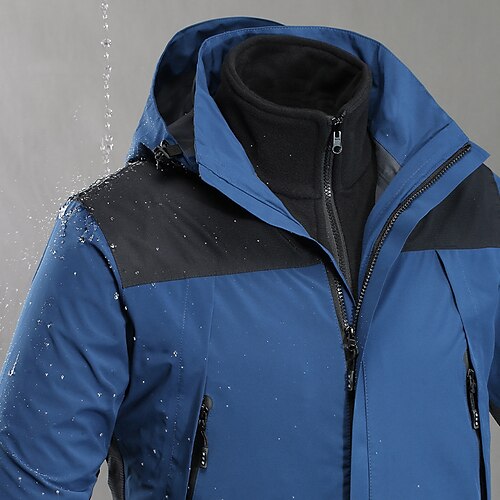 

Men's Waterproof Jacket Hiking 3-in-1 Jacket Ski Jacket