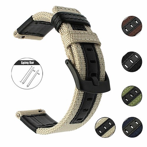 

1 pcs Smart Watch Band for Samsung Galaxy Watch 5 40/44MM Watch 5 Pro 45MM Watch 4 Classic 42/46mm Watch 4 40/44mm Watch 3 41mm Watch 42mm Watch 3 45mm, Watch 46mm 20mm 22mm Nylon Smartwatch Strap
