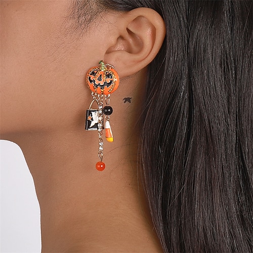 

Women's Earrings Exaggerated Halloween Pumpkin Earring