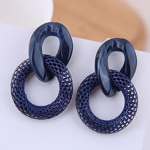 

1 Pair Hoop Earrings For Women's Gift Formal Date Alloy Drop Fashion