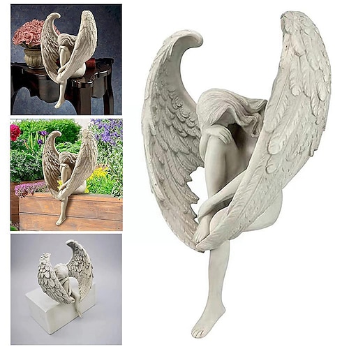 

Creative Sculpture Decoration Redemption Angel Statue Jewelry Redemption Statuette Garden Home Decoration
