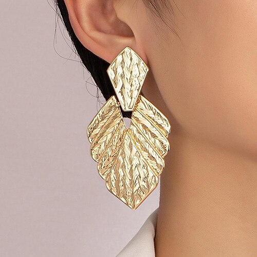 

Earrings For Women's Party Evening Date Alloy Fancy Leaf