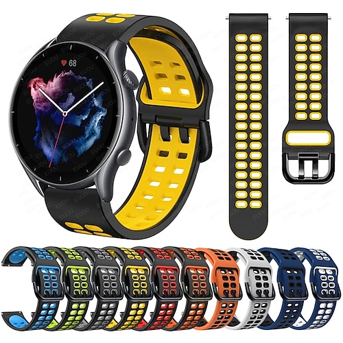 

Quick Release Sport Silicone Strap for Amazfit GTR 3 Pro / GTR3 GTR2 2e GTR Smart Watch Replacement Bracelet 47mm