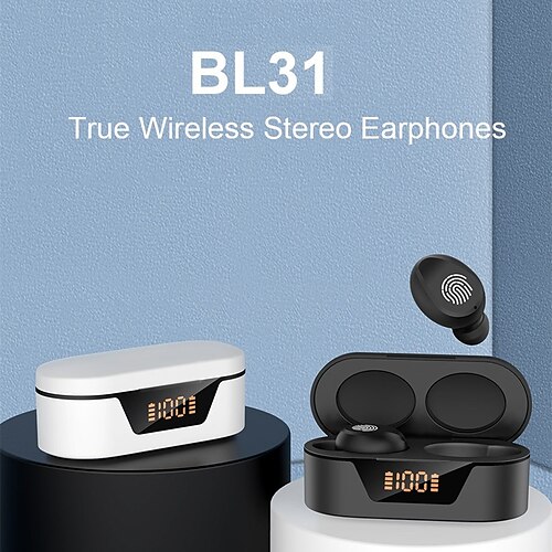 

BL31 Bluetooth Headset TWS Wireless Headphones Smart Touch Control Game Earbuds Active Noise Cancellation Sport Earphones
