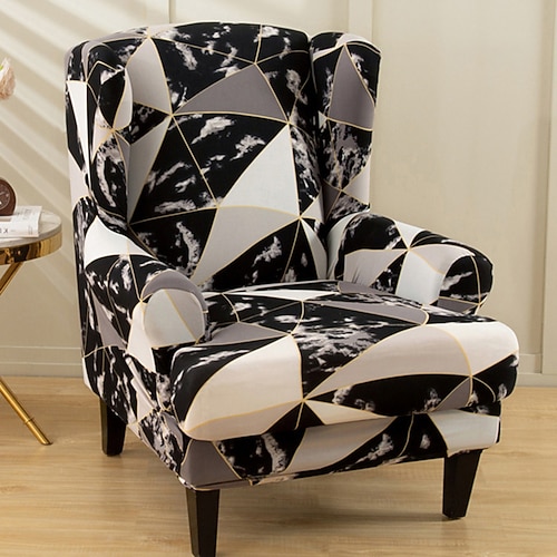 

1 Piece Stretch Wingback Chair Cover Wing Chair Slipcovers Spandex Fabric Wingback Armchair Covers for IKEA STRANDMON Chair