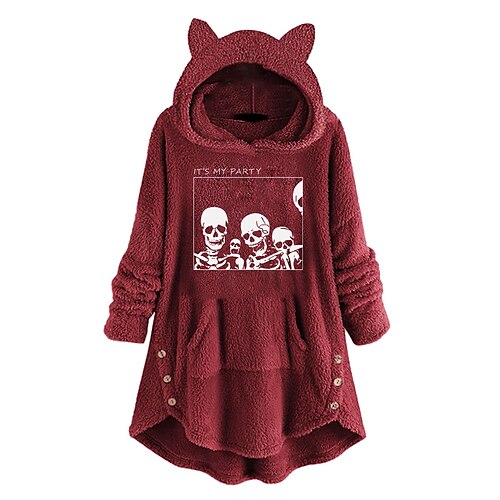 

Adults' Kigurumi Pajamas Nightwear Christmas Pajamas Cat Anime Onesie Pajamas Plush Fabric Terylene Cosplay For Christmas Animal Sleepwear Cartoon Festival / Holiday Costumes / Hoodie / Hoodie