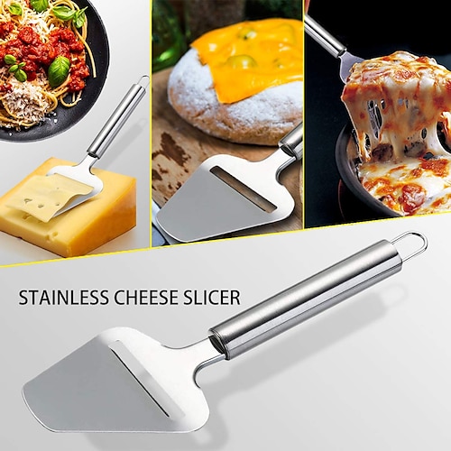 

Cheese Slicer Cutter Knife Shaver- Koenval Stainless Steel Cheese Knife Cheese Cutter Server for Soft, Semi-Hard, Hard Cheeses Kitchen Gadgets Tools