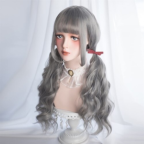 

Short Curly Flaxen Wig - Cosplay Wig Wigs for Women Natural Synthetic Wig Bang Wig Lolita Wig