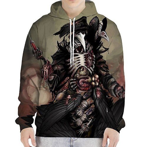 

Inspired by Black Death Plague Doctor Hoodie Anime 100% Polyester Anime Classic Street Style Hoodie For Men's / Women's / Couple's