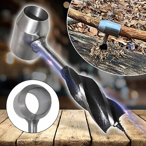 

Hand Auger Log Splitter Wrench Multifunctional Survival Settlers Tool for Outdoor Sports Jungle Crafts Camping Bushcrafting Sturdy