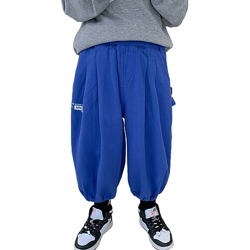 

Kids Boys Pants Royal Blue Solid Colored Fall Winter Active Sport 2-8 Years