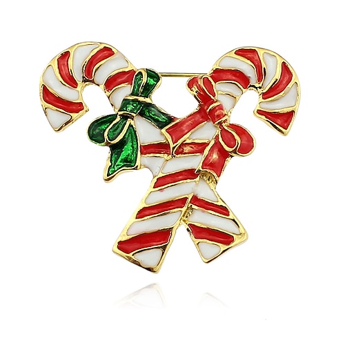 

Women's Brooches Textured Christmas Ribbon bow Brooch