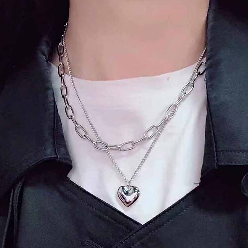

1PC Necklace For Women's Wedding Sport Gift Alloy Classic Heart