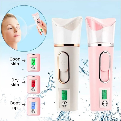 

3 in 1 USB Rechargeable 30ML Portable Mini Face Steamer Skin Test Nano Mist Facial Mist Deep Moisturizing Skin Care