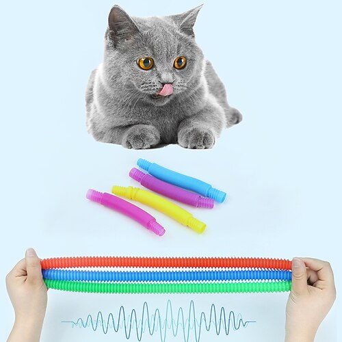 

Interactive Toy Dog Cat Pet Friendly Retractable Pop Tube Releasing Pressure Pet Training Plastic Gift Pet Toy Pet Play