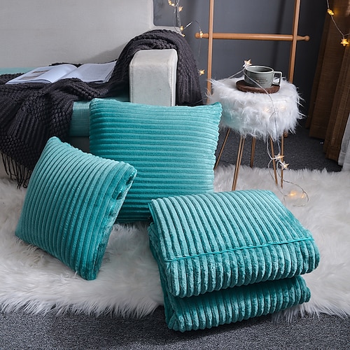

Premium Soft Travel Blanket Pillow 2 in 1 Airplane Blanket Foldable Solid Colored With Zipper Sofa Car Office Nap Blanket Quilt Bedding Home Decor