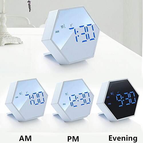 

Simple Alarm Clock Student Special Intelligent Children's Timer Mute Mirror Bedroom Bedside Voice-controlled Electronic Clock