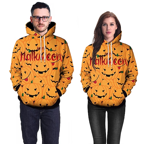 

Inspired by Halloween Ghost Pumpkin Devil Hoodie Cartoon Manga Anime Front Pocket Graphic Hoodie For Men's Women's Unisex Adults' 3D Print 100% Polyester